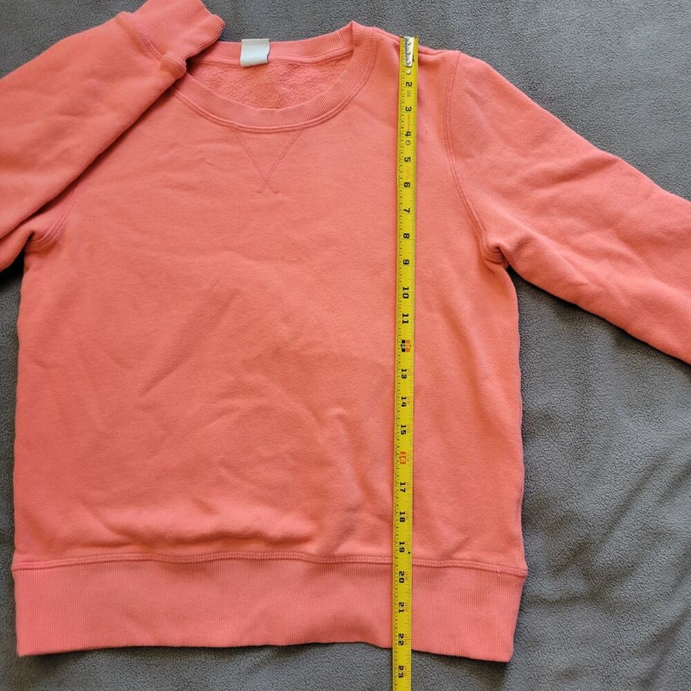 AMAZON BASICS Womens Small Pink Crew Neck Sweater Cross Stitch Detail - Picture 5 of 12
